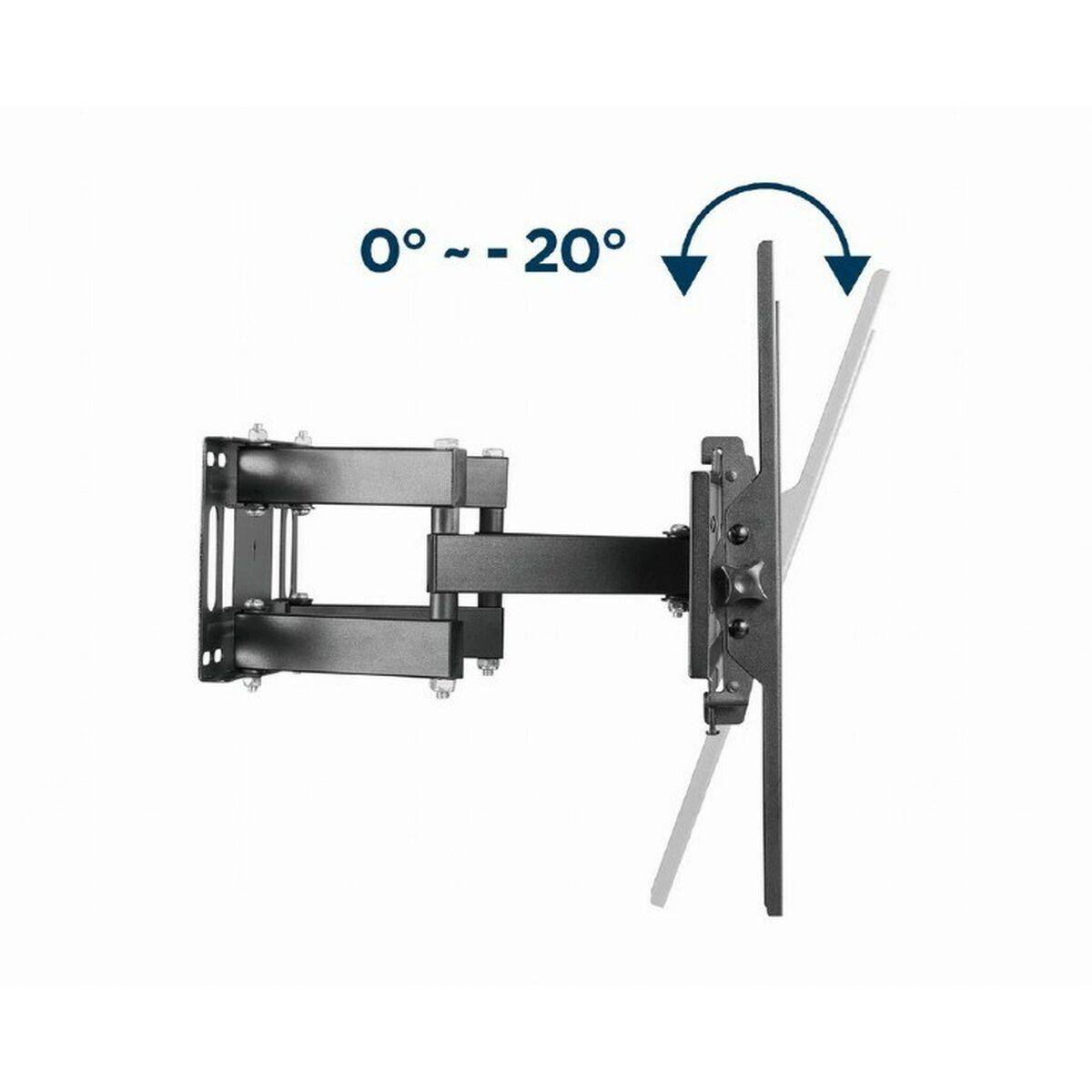 Gembird WM-70ST-01, 200 x 200 mm, 600 x 400 mm, 0 - -20°, 60 - -60°, Kunststoff, Stahl, Schwarz