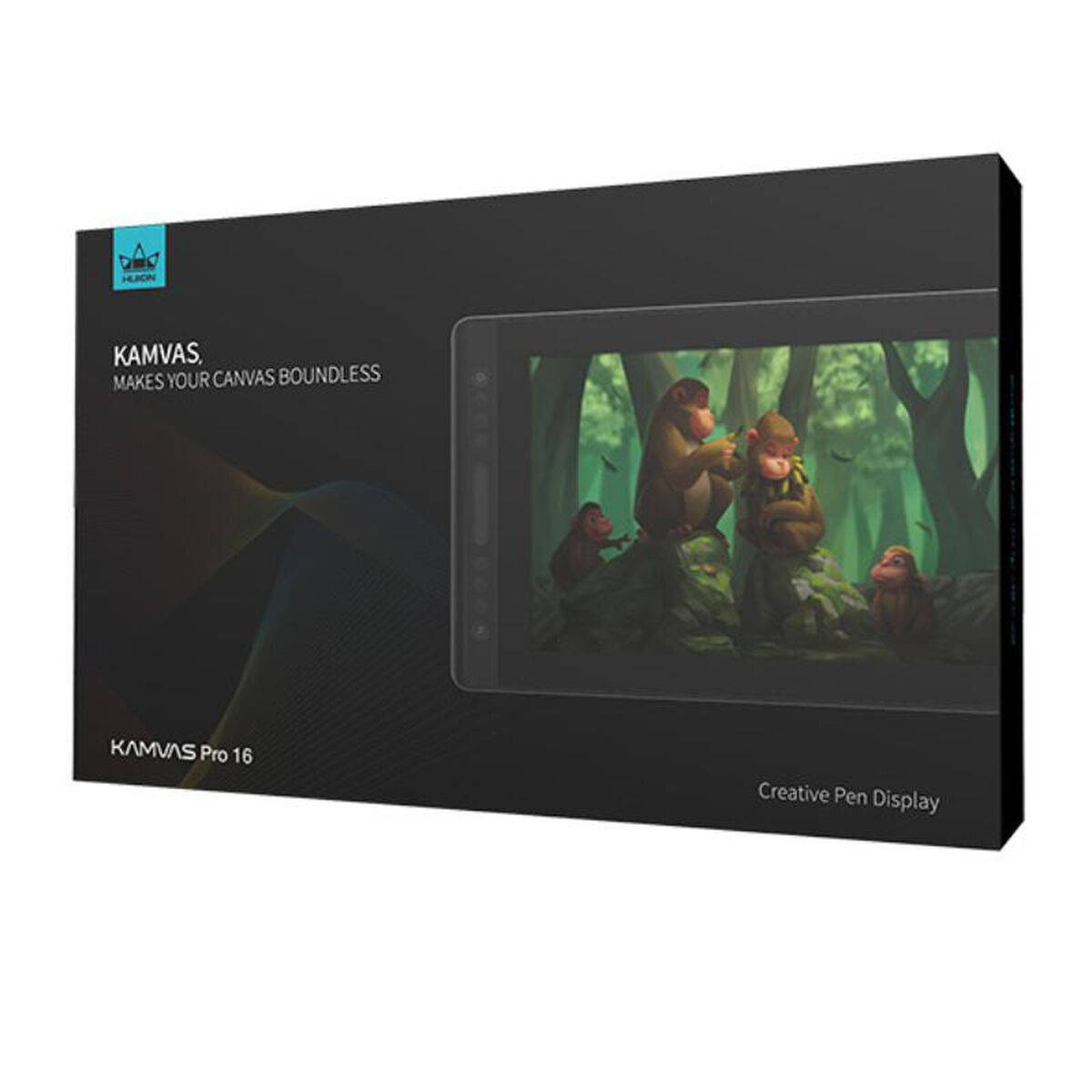 Huion Kamvas Pro 16 - Kabelgebunden - 5080 lpi - 344,16 x 193,59 mm - USB - 1 cm - 39,6 cm (15.6")