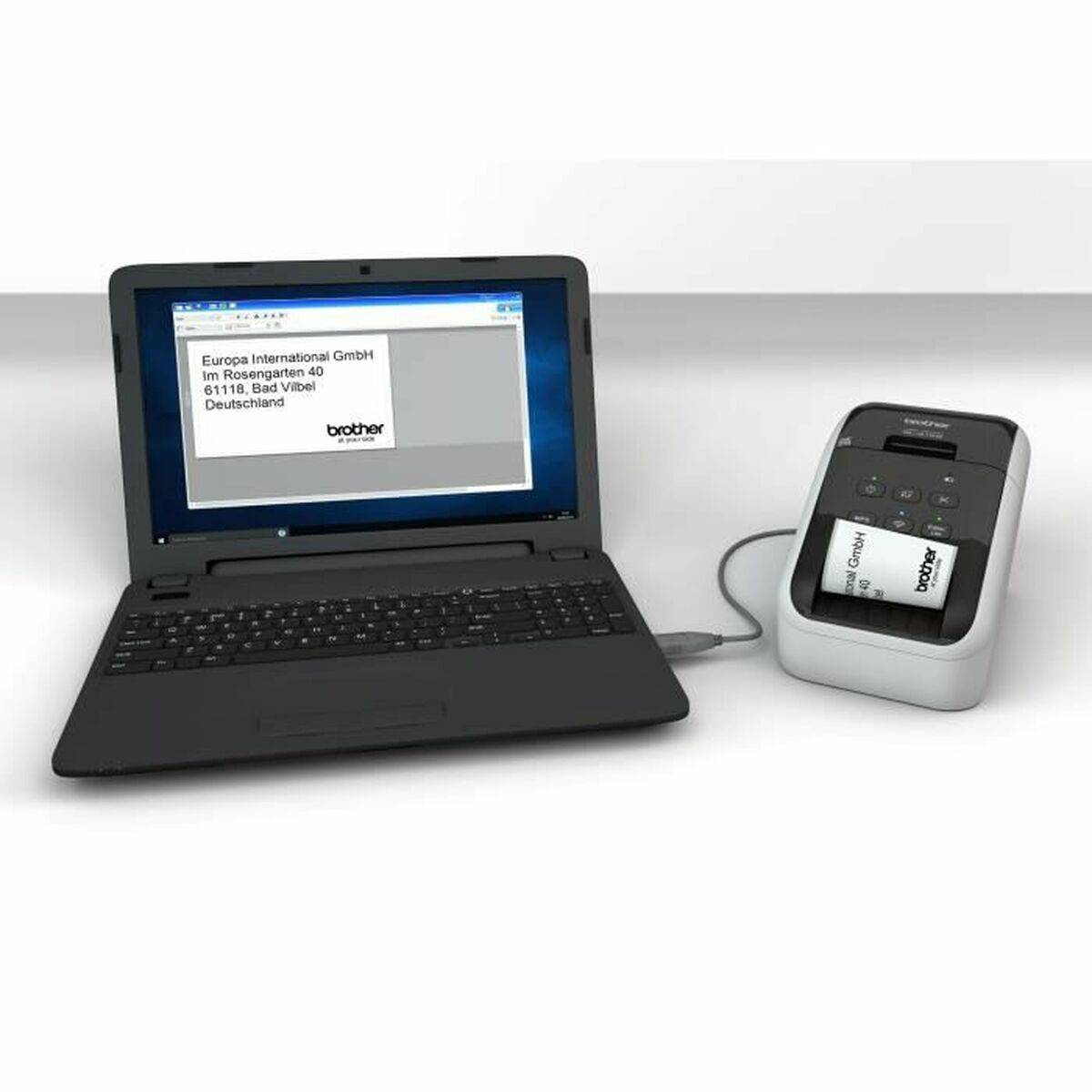 Brother QL-810W Etikettendrucker Thermodirekt Farbe 300 x 600 DPI 176 mm/sek Verkabelt &amp; Kabellos DK WLAN