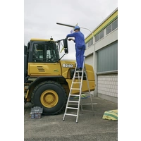 Krause 124579 Aluminium Stufen-Stehleiter Arbeitshöhe (max.): 4.80m Silber DIN EN 131 15.6kg Krause 124579 Aluminium Stufen-Stehleiter Arbeitshöhe (max.): 4.80m Silber DIN EN 131 15.6kg