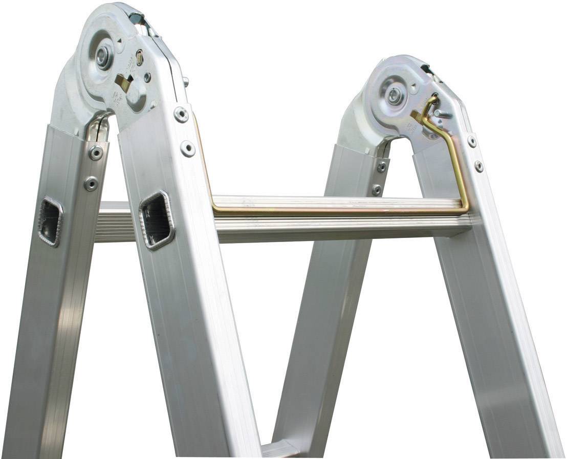 Krause 123503 Aluminium Multifunktionsleiter Arbeitshöhe (max.): 5.50m Silber DIN EN 131 14.5kg