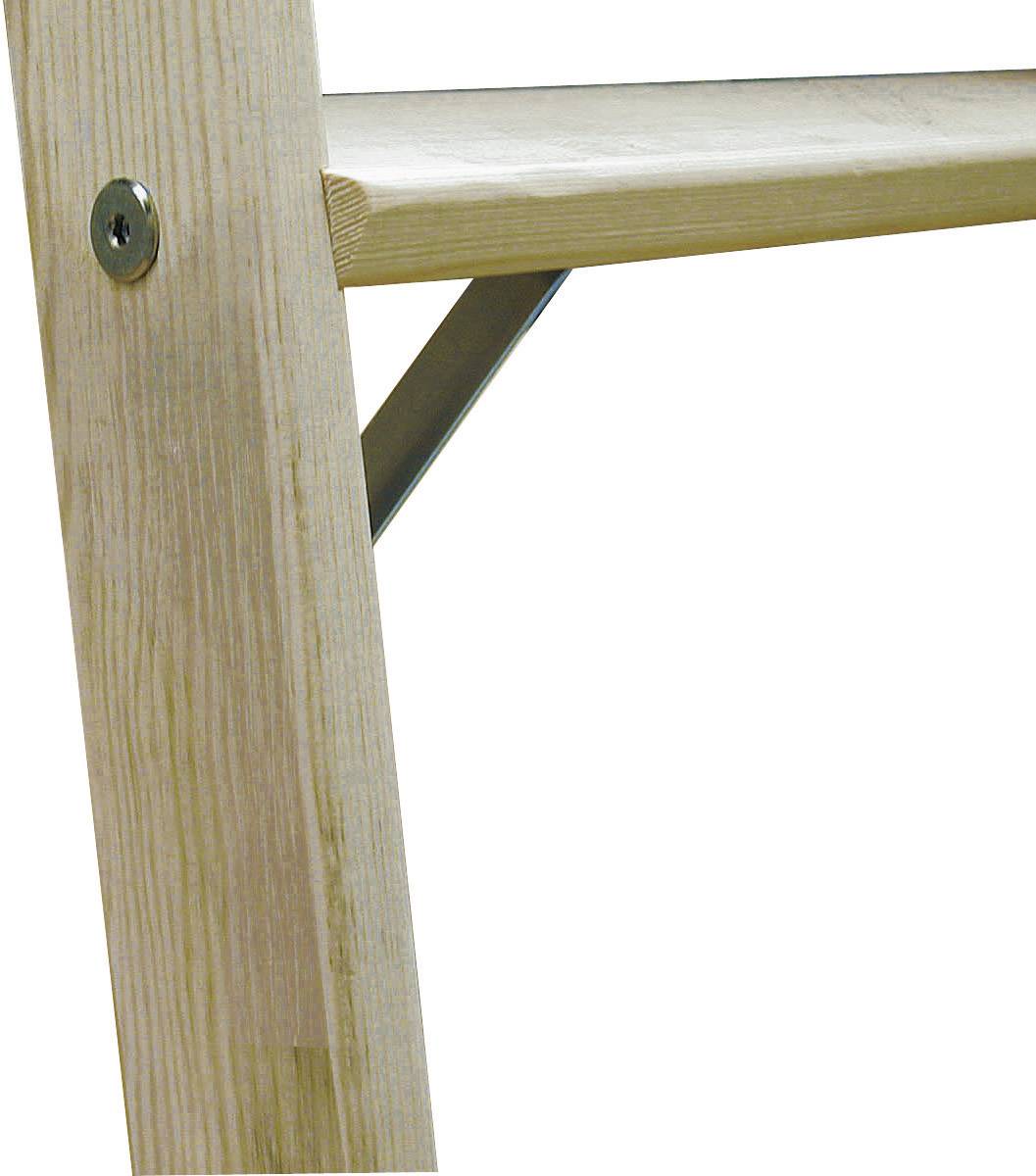 KRAUSE STABILO Stufen-DoppelLeiter Holz, 2x5 Stufen