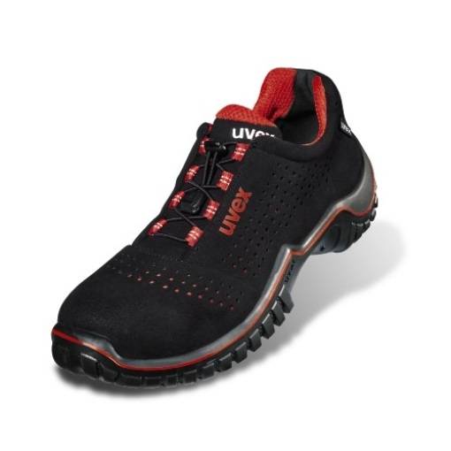 Uvex 6998838 motion style Halbschuhe S1 69988 schwarz, rot Weite 11 Größe 38