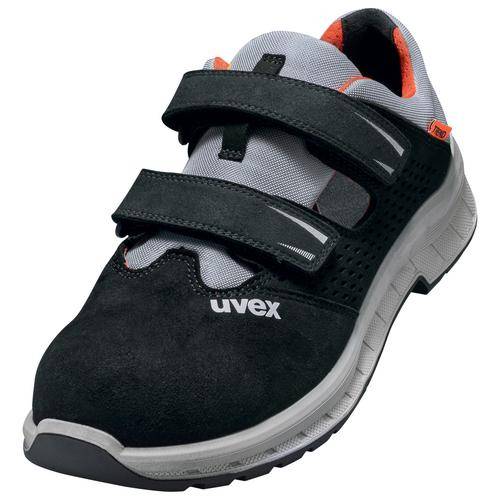 Uvex 6906244 2 trend Sandalen S1P 69062 schwarz, grau, rot Weite 11 Größe 44