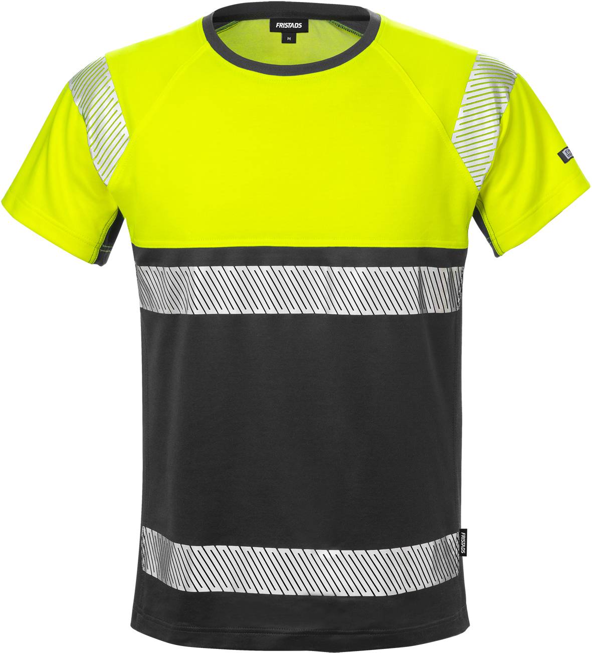 FRISTADS 129511-196 High Vis T-Shirt, Kl. 1 7518 THV Gr.XL Warnschutz-Gelb/Schw