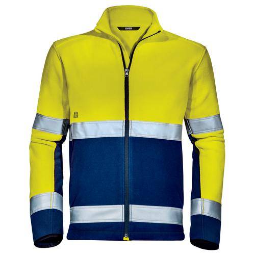 Fleecejacke uvex Construction gelb, warngelb S