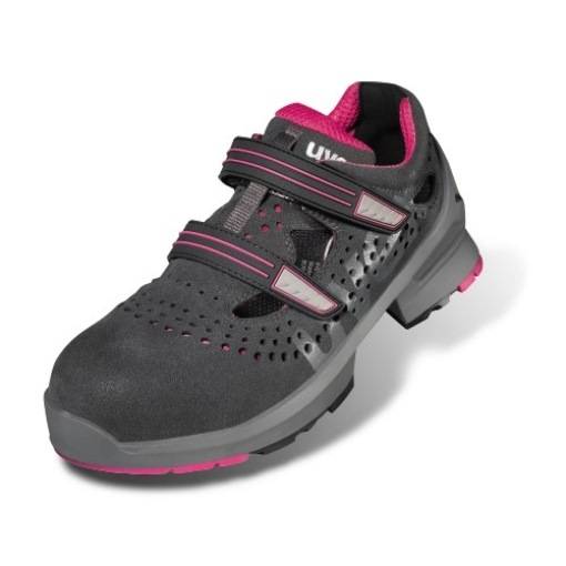 Uvex 8560838 1 ladies Sandalen S1 85608 grau, pink Weite 11 Größe 38