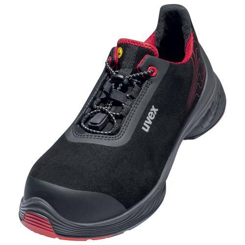 uvex 1 G2 Halbschuhe S3 schwarz, rot Weite 14 Gr. 43