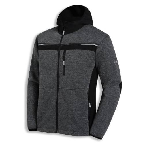 Softshelljacke uvex perfect schwarz, anthrazit-melange 4XL