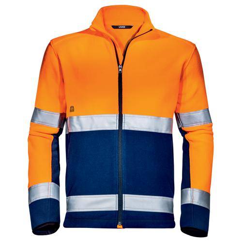 Fleecejacke uvex Construction orange, warnorange L