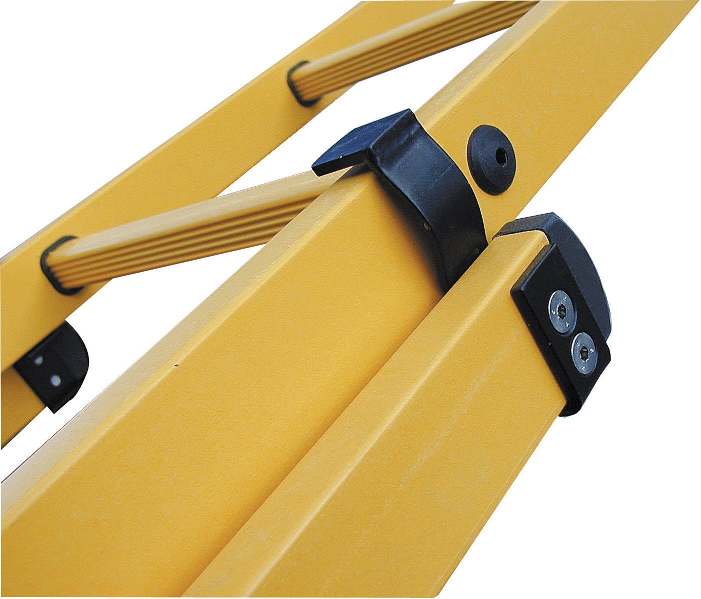 Krause 817648 Kunststoff, Edelstahl Schiebeleiter Arbeitshöhe (max.): 6.50m Orange DIN DS/EN 131 16kg