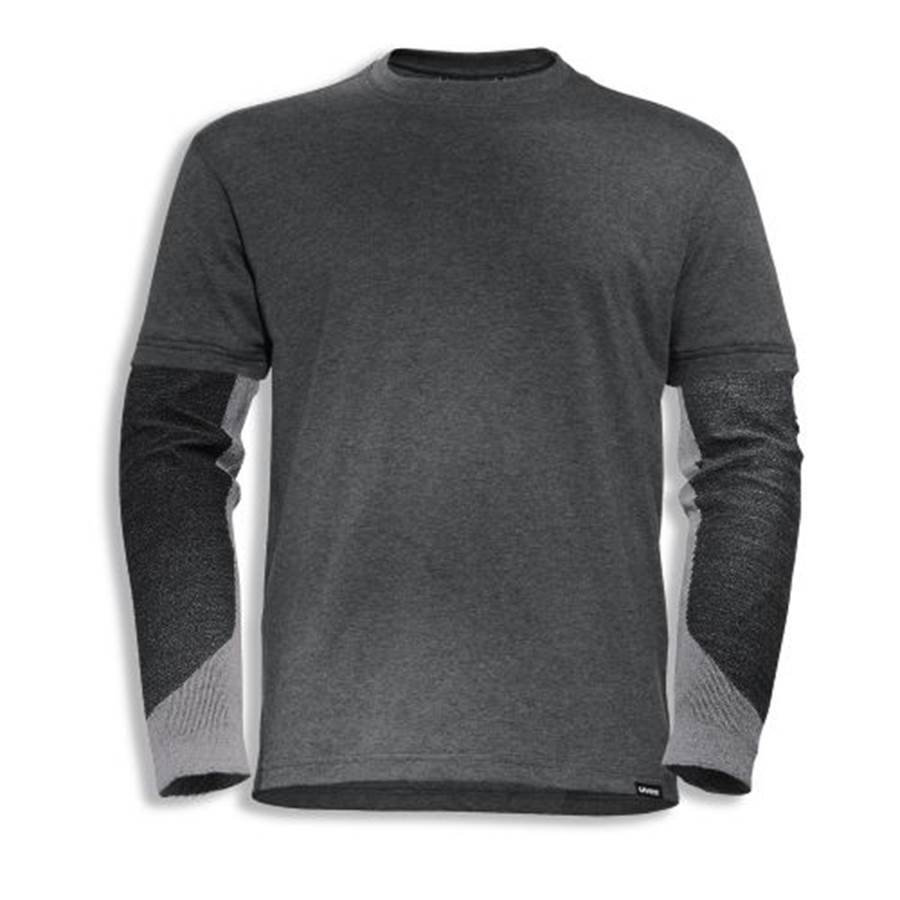Uvex 1726509 T-Shirt Schnittschutz Longsleeve cut grau, anthrazit S