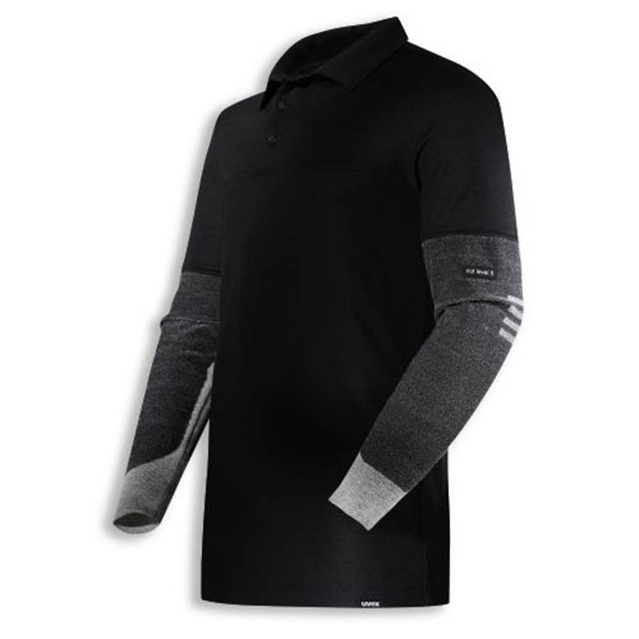 Poloshirt uvex cut schwarz S