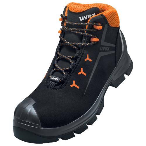 uvex 2 MACSOLE® Stiefel S3 schwarz, orange Weite 11 Gr. 45