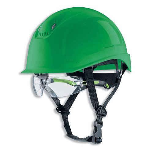 Schutzhelm uvex pheos S-KR IES 9772440 grün mit Lüftungen