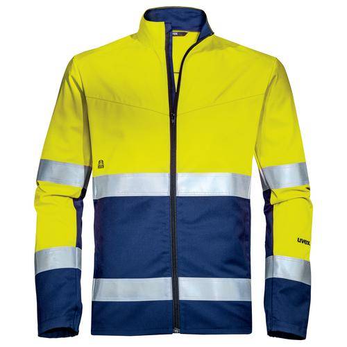 Arbeitsjacke uvex Construction gelb, blau, warngelb M