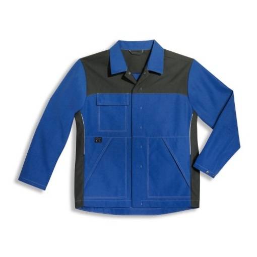 Uvex 9840212 Arbeitsjacke perfect acid blau, grau, kornblau 56, 58