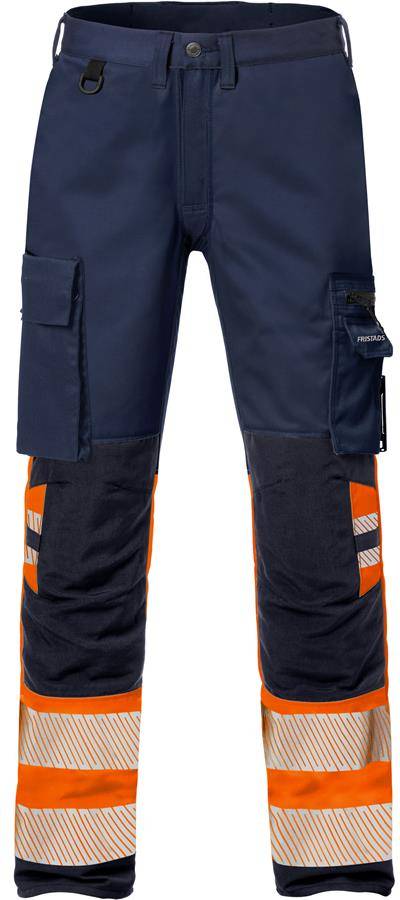 FRISTADS 127731-271 High Vis Stretch-Hose Kl. 1 2705 PLU Gr.C62 Warnschutz-Oran