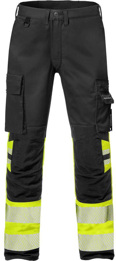 FRISTADS 127731-196 High Vis Stretch-Hose Kl. 1 2705 PLU Gr.D92 Warnschutz-Gelb