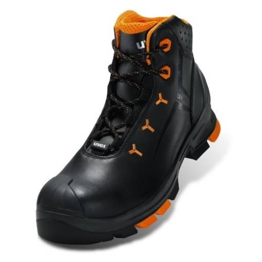 Uvex 6503446 2 Stiefel S3 65034 schwarz, orange Weite 14 Größe 46