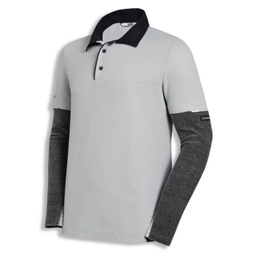 Poloshirt uvex cut grau, hellgrau 3XL