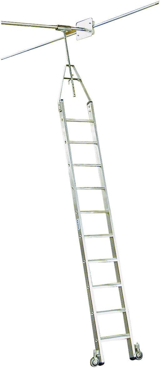 Krause 819406 Aluminium Regalleiter Arbeitshöhe (max.): 2.50m Silber DIN EN 131 13kg