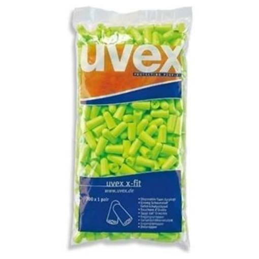 uvex Gehörschutzstöpsel x-fit 2112003 grün SNR 37 dB 200 Paar Gr. M