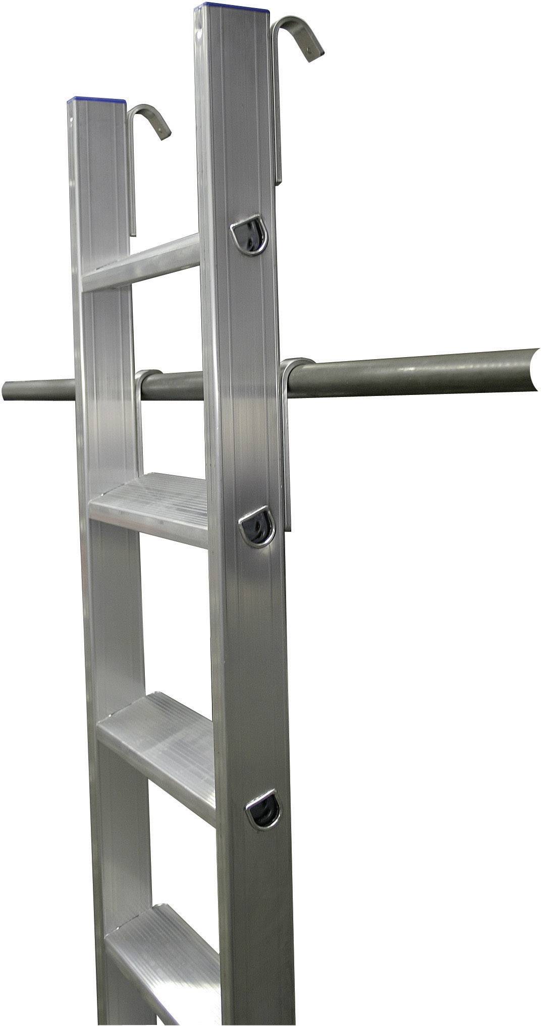 Krause 125118 Aluminium Regalleiter Arbeitshöhe (max.): 2.90m Silber DIN EN 131 4.2kg