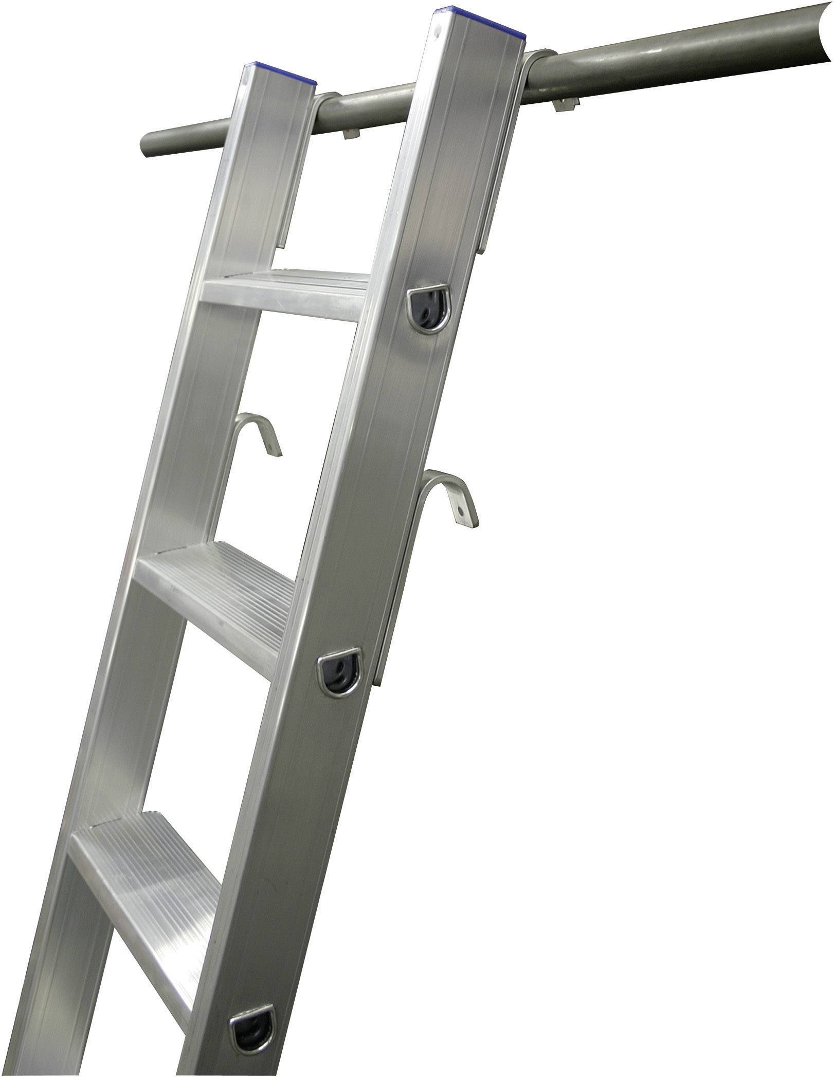 Krause 125118 Aluminium Regalleiter Arbeitshöhe (max.): 2.90m Silber DIN EN 131 4.2kg