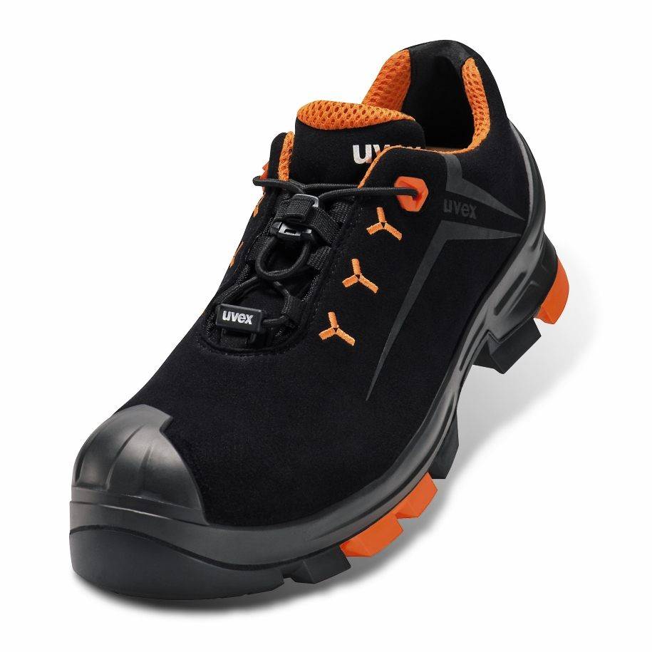 Uvex 6508444 2 Halbschuhe S3 65084 schwarz, orange Weite 14 Größe 44