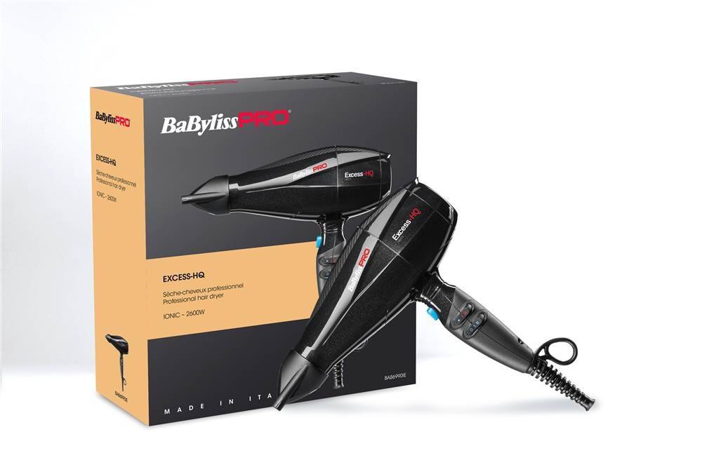 BaByliss Pro Haartrockner Excess-HQ Black Shimmer