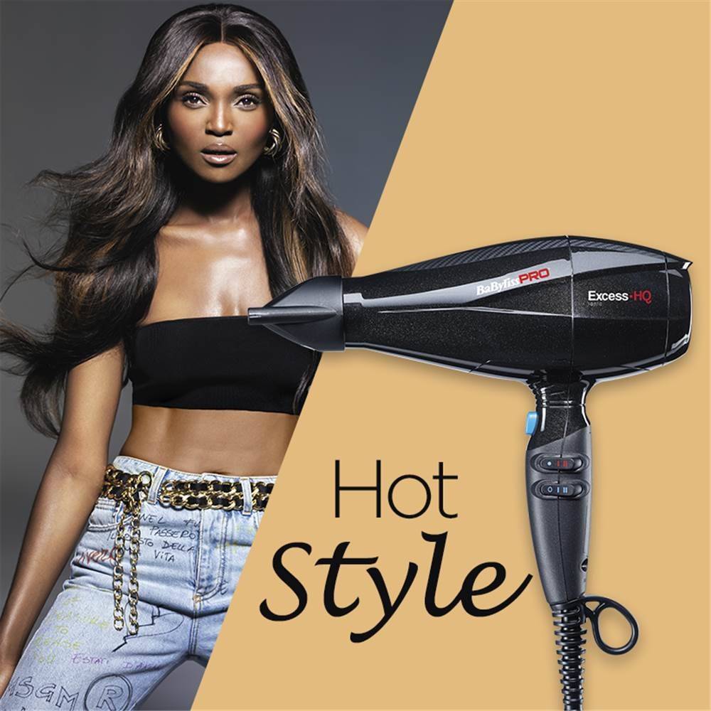 BaByliss Pro Haartrockner Excess-HQ Black Shimmer