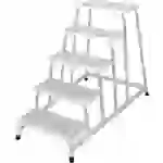 Krause 805355 Aluminium Montagetritt Arbeitshöhe (max.): 3.00m Silber 14kg Krause 805355 Aluminium Montagetritt Arbeitshöhe (max.): 3.00m Silber 14kg