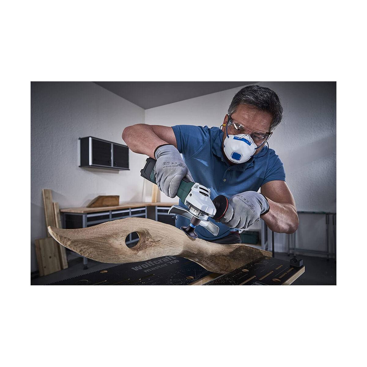 Wolfcraft GmbH 5607000, Schleifscheibe, Metall, Holz, Jede Marke, 5 cm, M14, Gummi