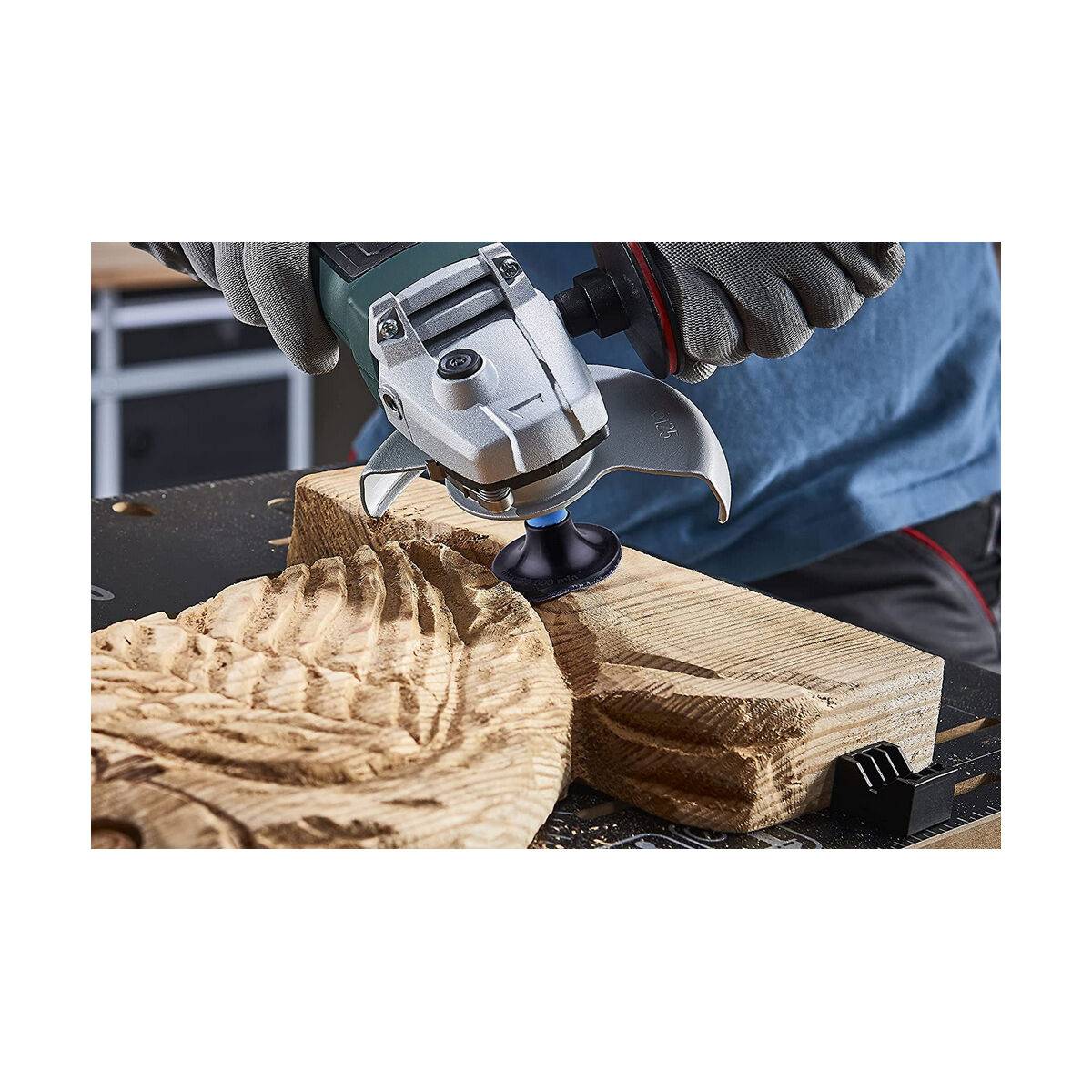 WOLFCRAFT - 5607000 - Schleifscheibe - Metall - Holz - Jede Marke - 5 cm - M14 - Gummi