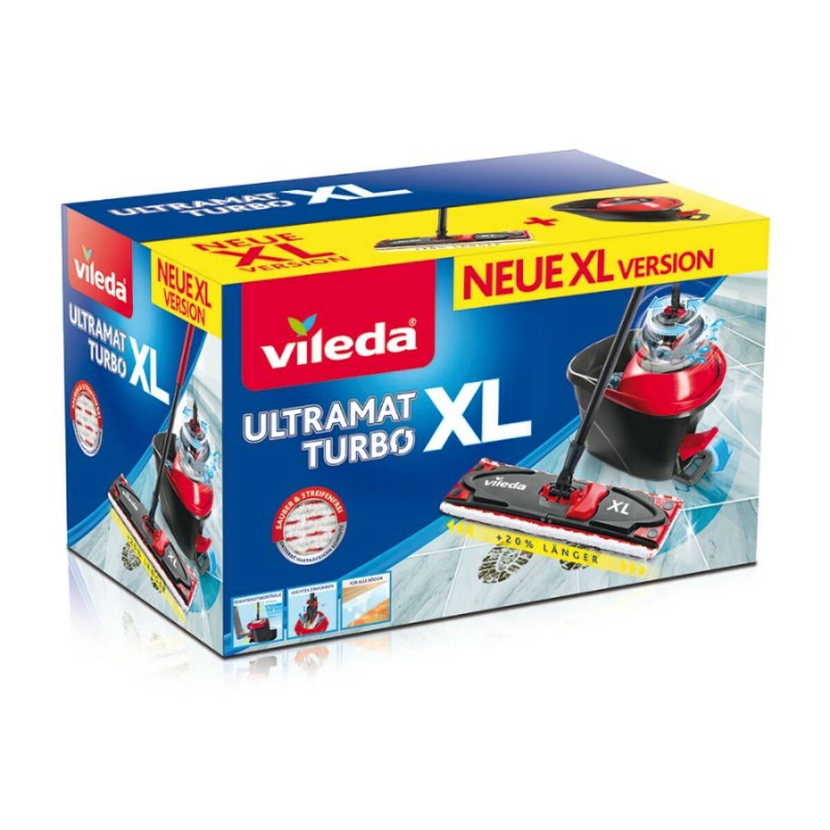 Vileda 161037 ULTRAMAX XL TURBO 2in1 Bodenwischer Komplettset 1St.