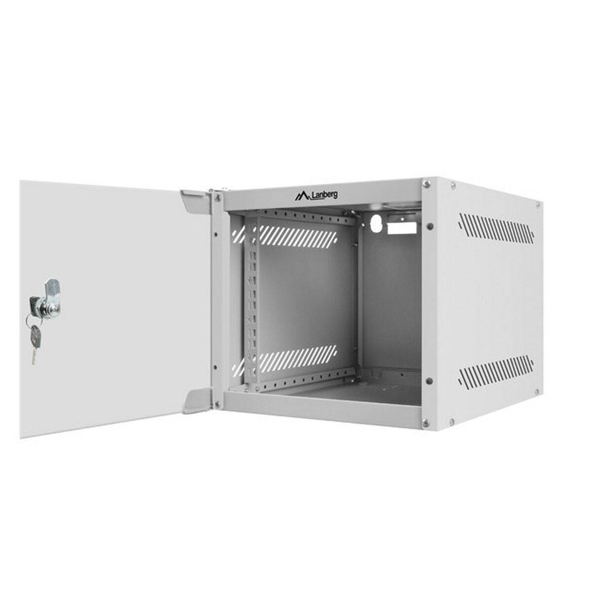 LANBERG 10 4U 280x310 Wandgehäuse Glastür (FlatPack) gr Multimedia-Technik 10 Gehäuse und