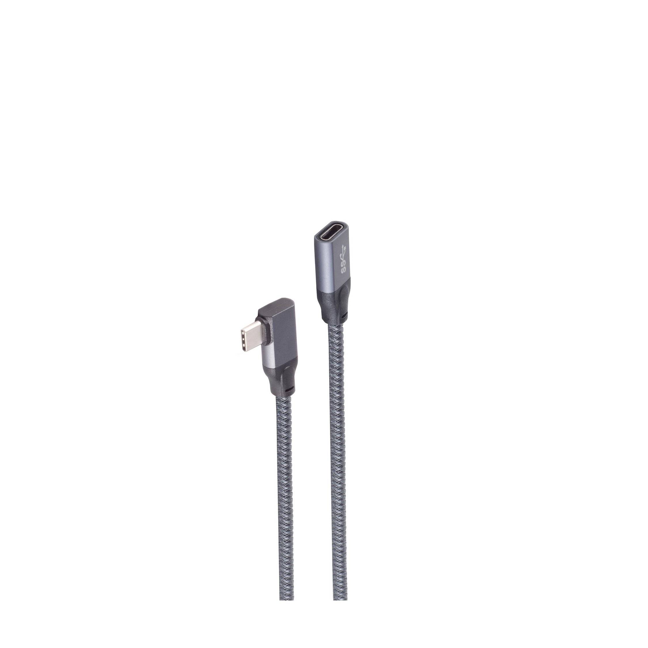 USB-C® Verlängerungskabel, 3.2, 90°, Pro, 1,5m