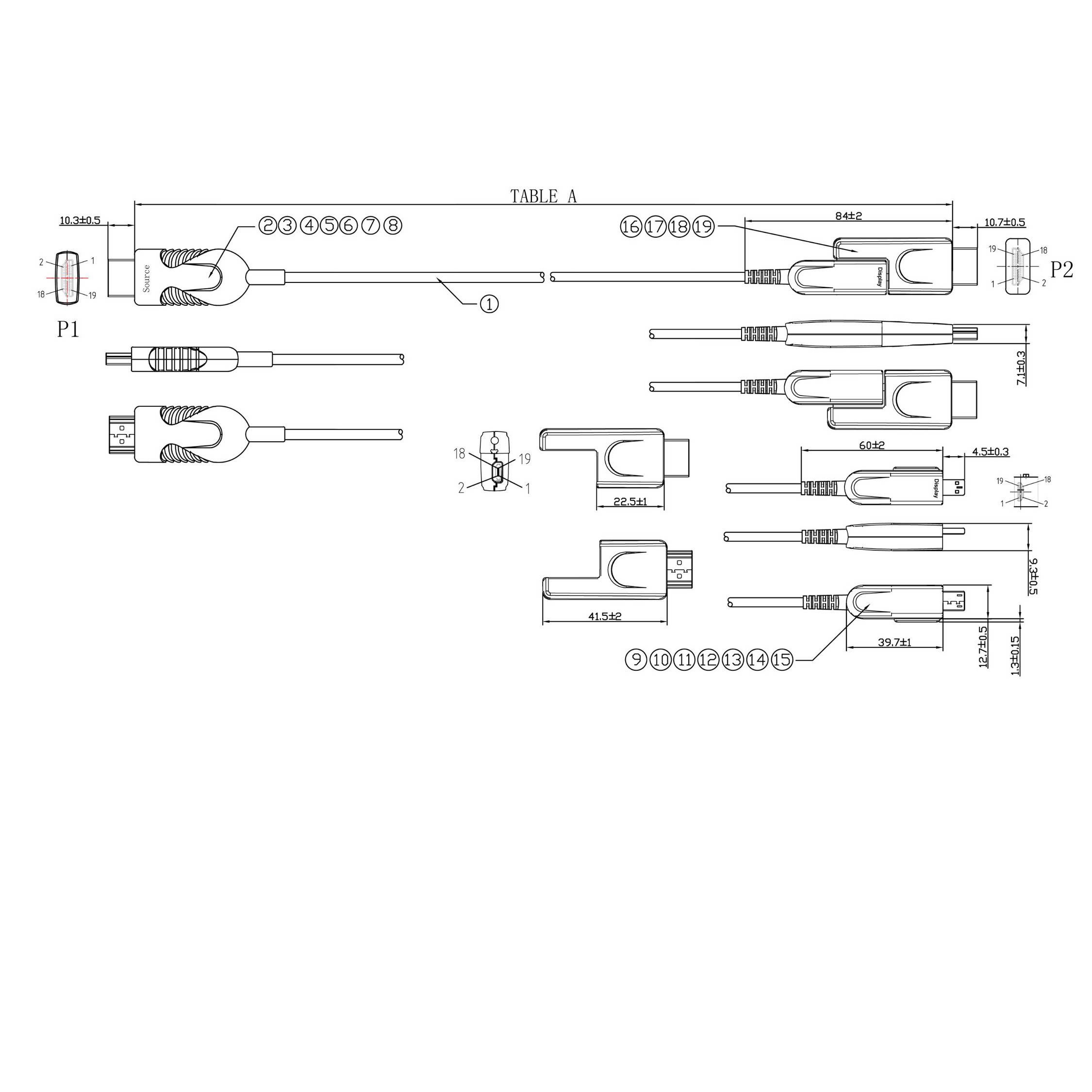 Optisches HDMI Verlegekabel-Set, 4K, 15,0m