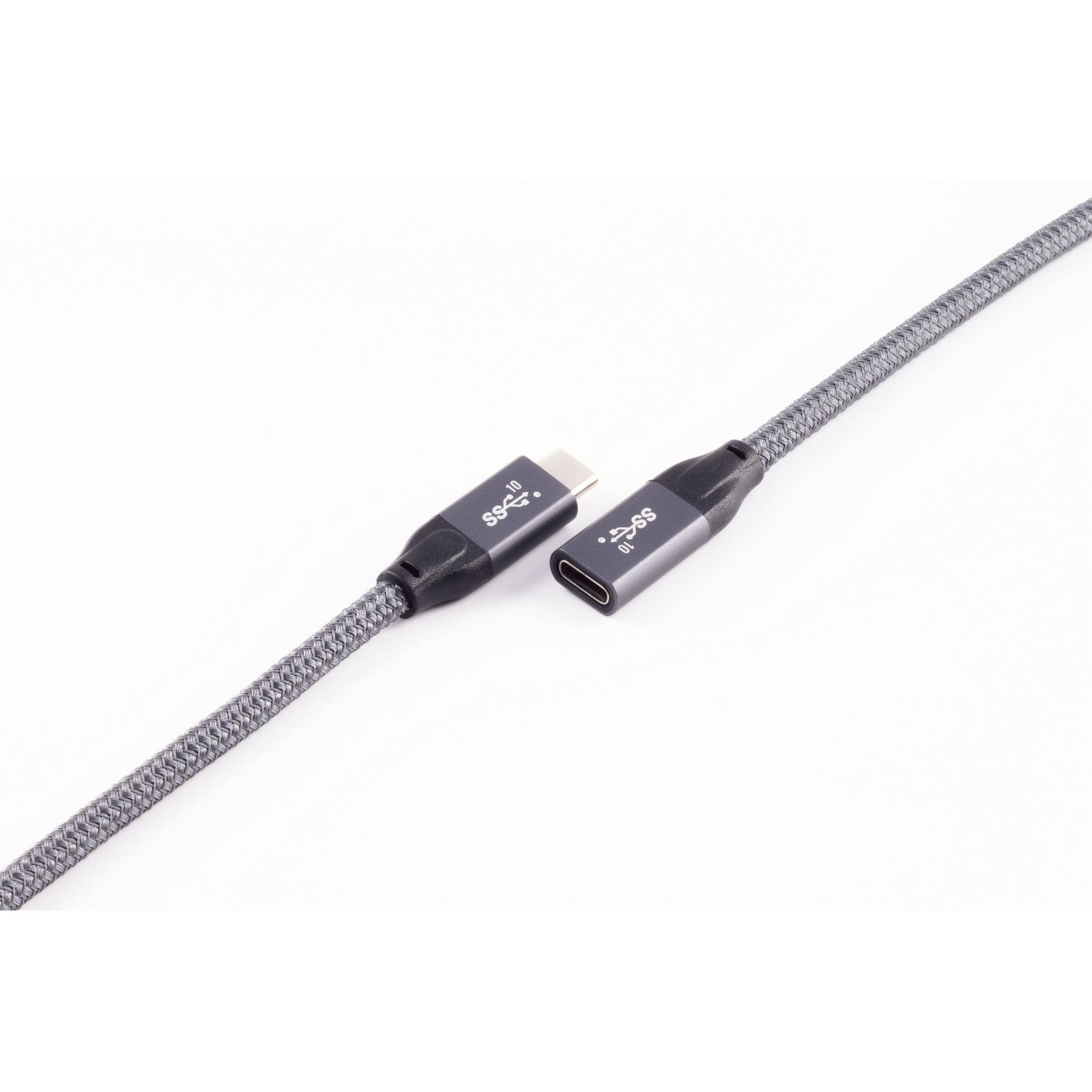 shiverpeaks®-BASIC-S--USB C-C Kabel--USB-C® Verlängerungskabel, 3.2 Gen 2, Pro, 2,0m