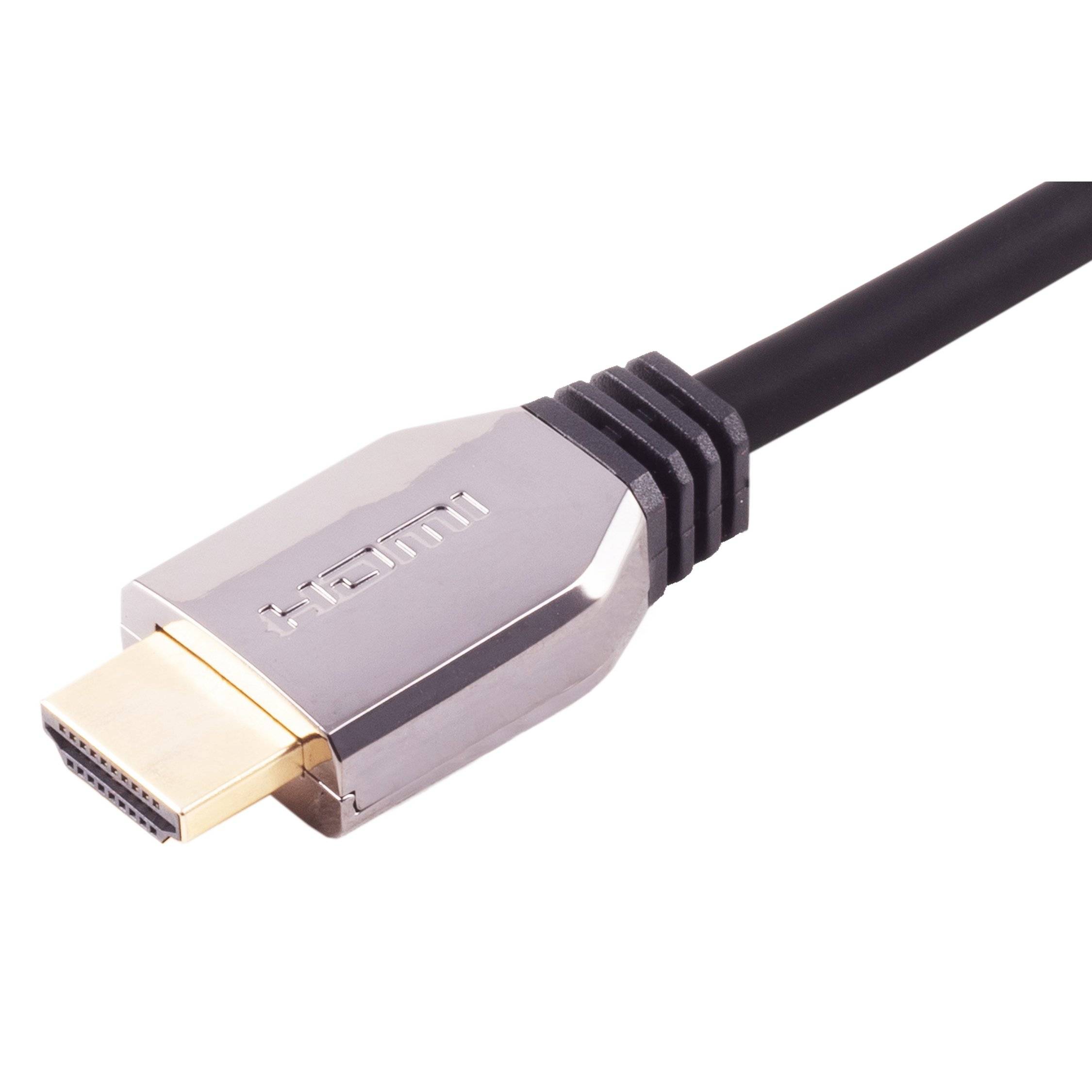 Ultra HDMI Kabel, 10K, Metall, schwarz, 3m