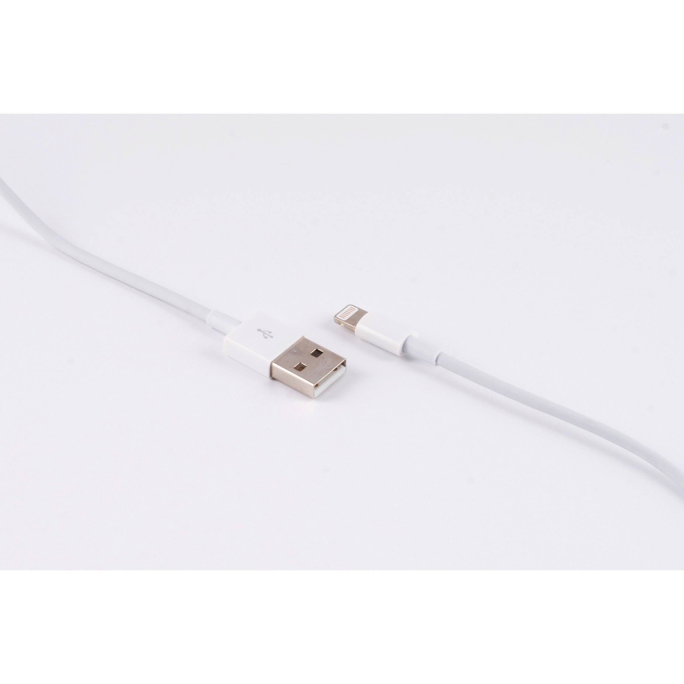 shiverpeaks®-BASIC-S--USB Lade-Sync Kabel, USB A Stecker auf 8-Pin Stecker, 2.0, weiß, 5,0m