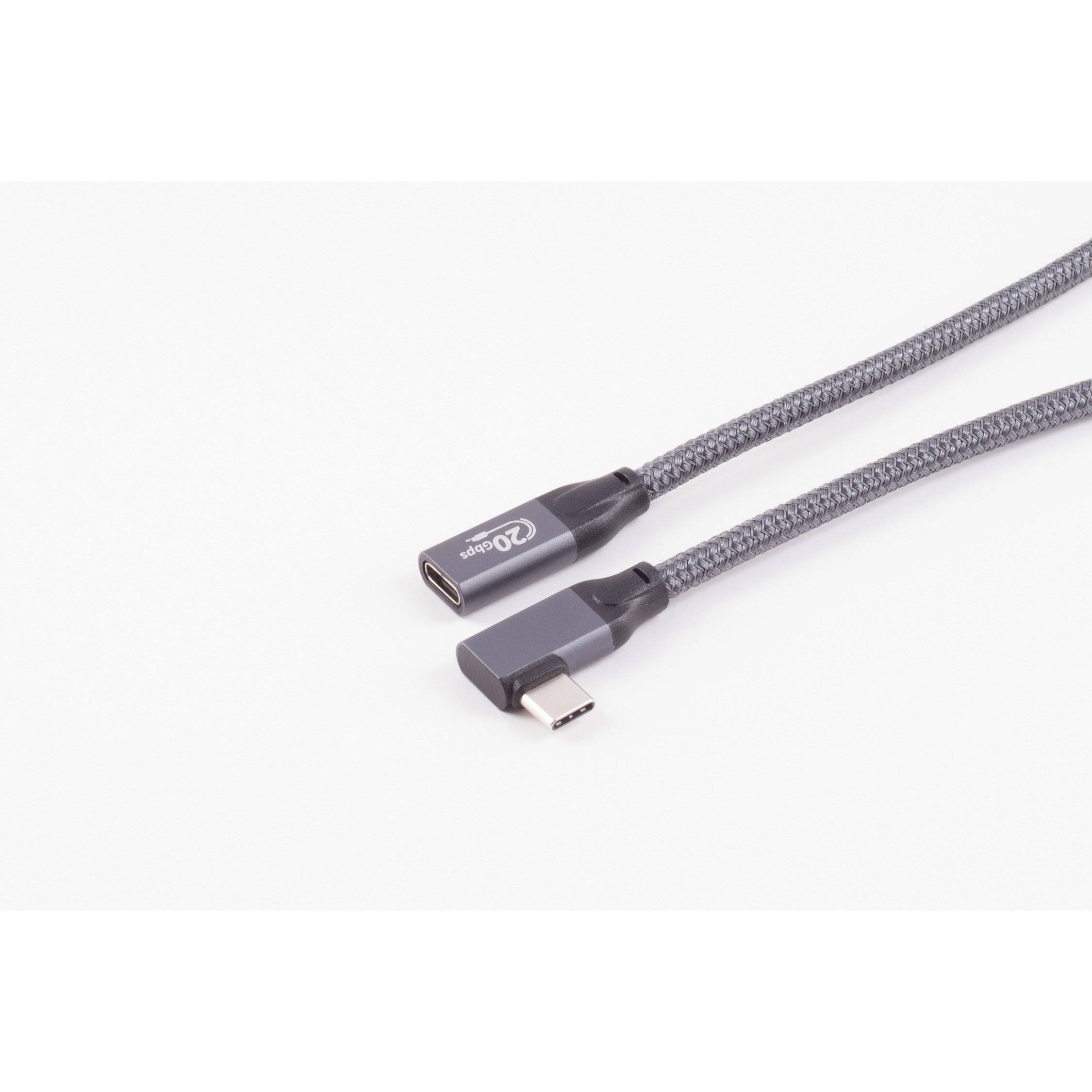 USB-C® Verlängerungskabel, 3.2, 90°, Pro, 1,5m