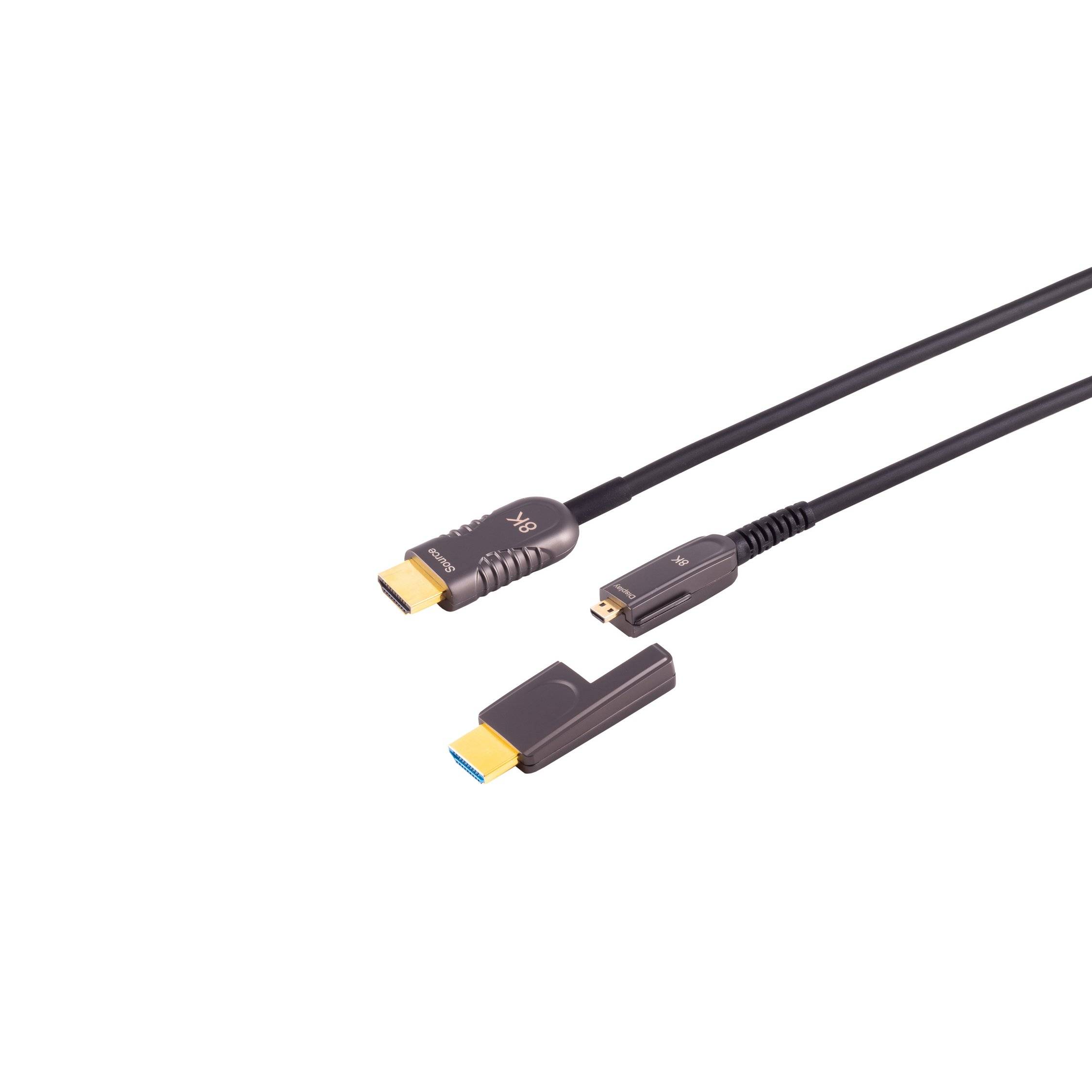 HDMI Anschlußkabel-Optisches HDMI Verlegekabel-Set, 10K, 75m