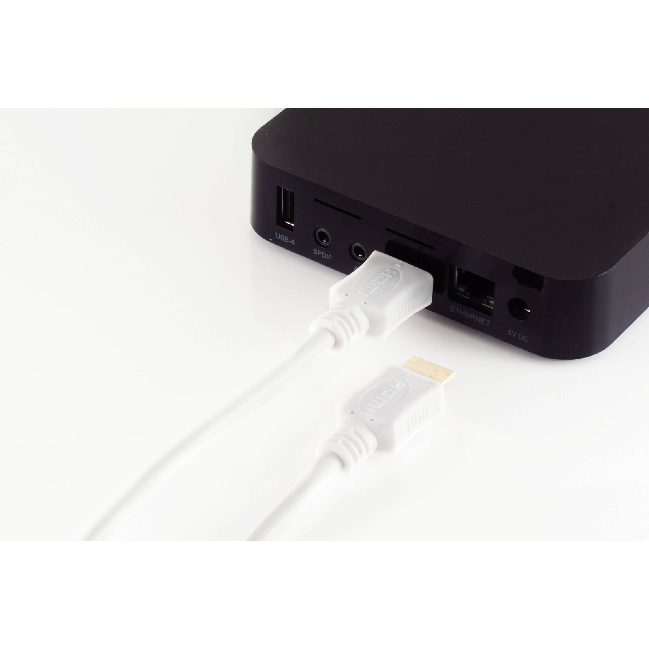 HDMI A-Stecker/HDMI A-Stecker verg. HEAC weiß 3m