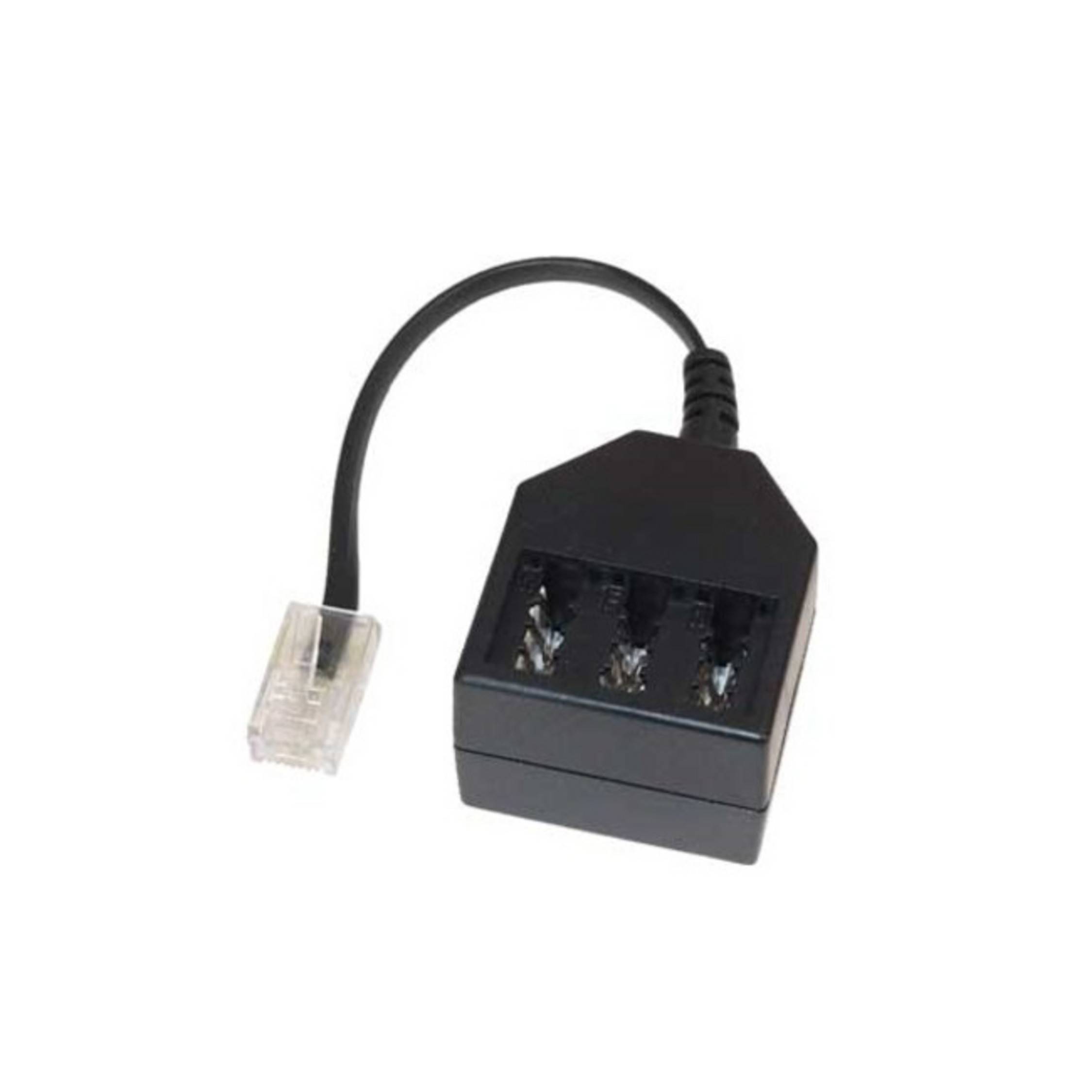 Telefon ISDN Adapter-Western-Stecker 6/4 auf TAE Kupplung NFN, 0,2m