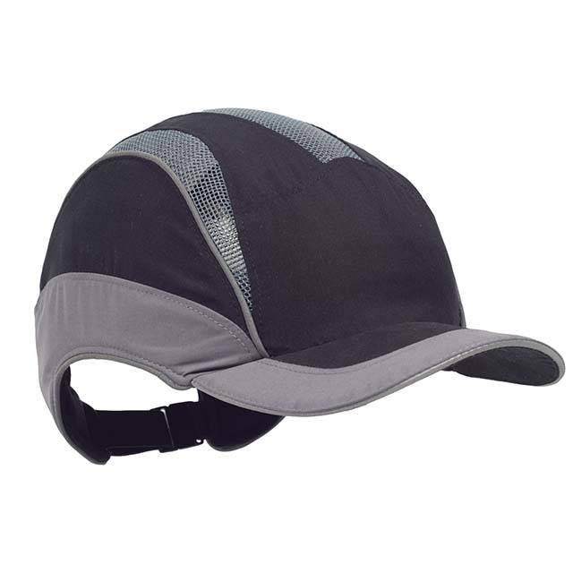 3M™ Anstoßkappe First Base 3 Elite, mit Kurzschirm, schwarz/grau, größenverstellbar