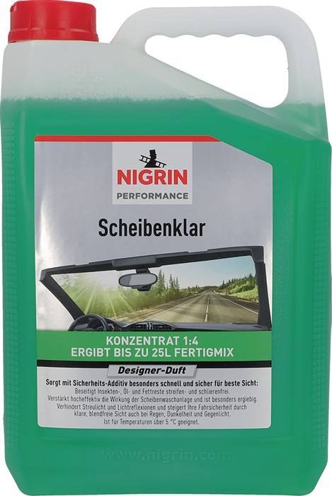 NIGRIN 74130 Scheibenreiniger Performance Scheibenklar Konzentrat 5l Kanister NI