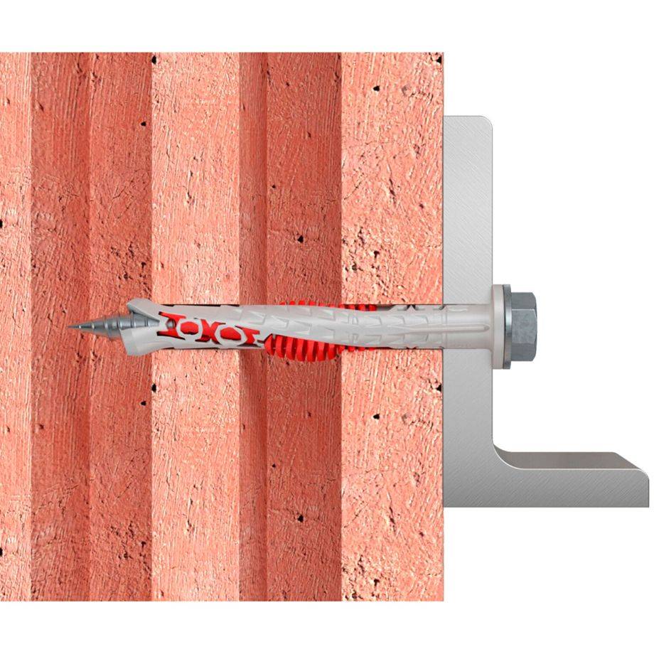 fischer 562168, Spreizdübel, Beton, Gipsblock, Mauerwerk, Nylon, Grau,