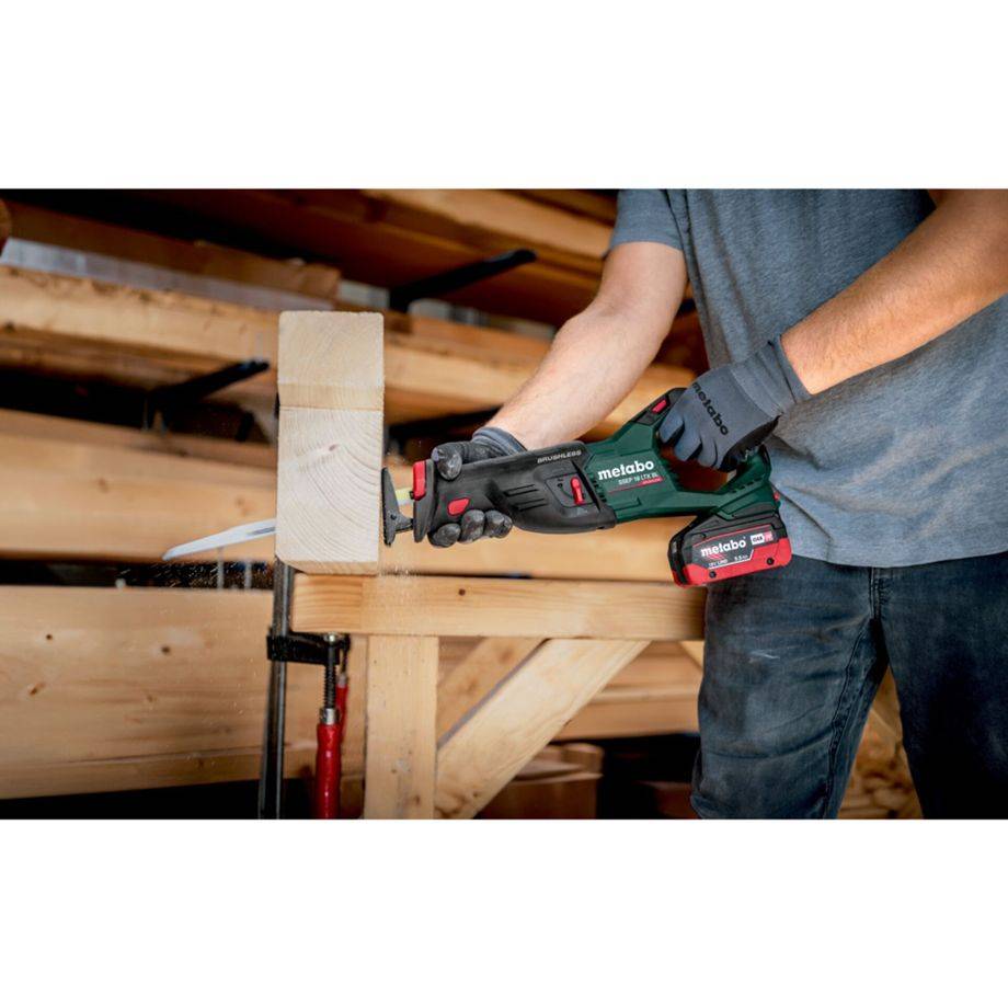 Metabo SSEP 18 LT BL Akku-Säbelsäge 601617840 ohne Akku, ohne Ladegerät, inkl. Koffer 18 V